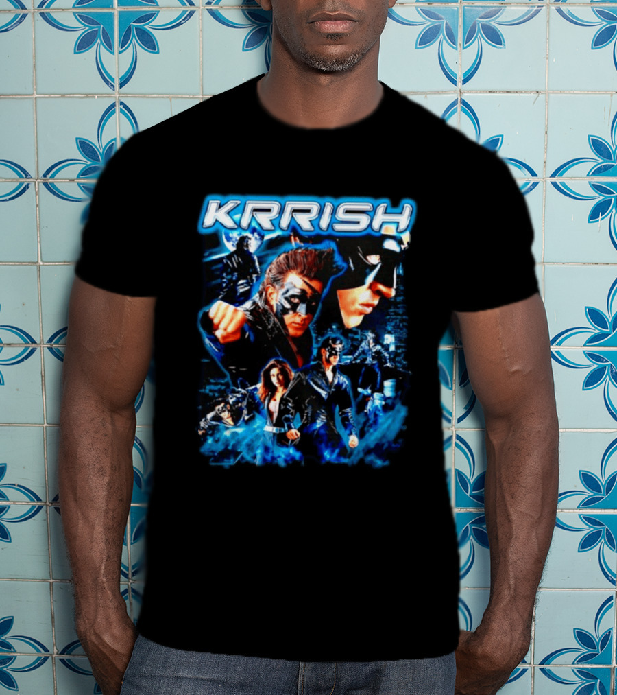 Krrish Hrithik Roshan Bollywood Movie Action Adventure Superhero T-Shirt