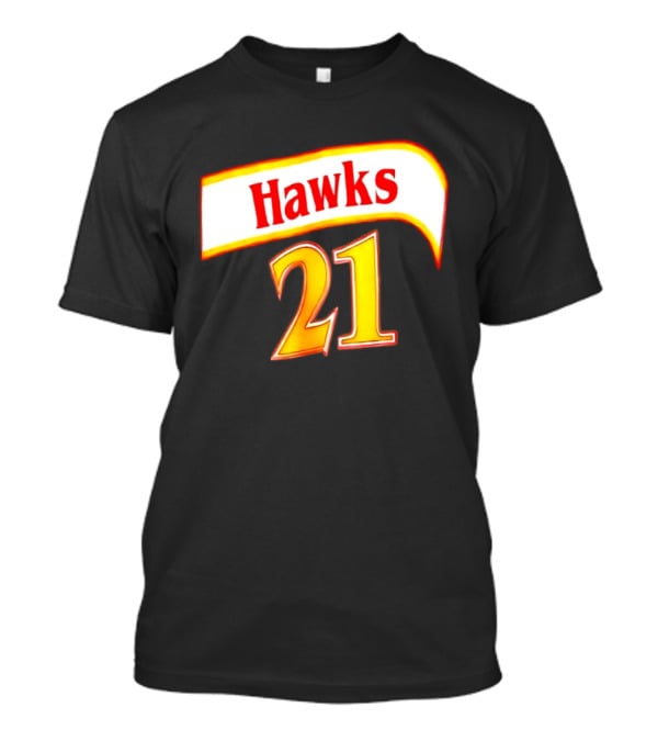 Hawks 21 Basketball Jersey NBA Team Edition T-Shirt