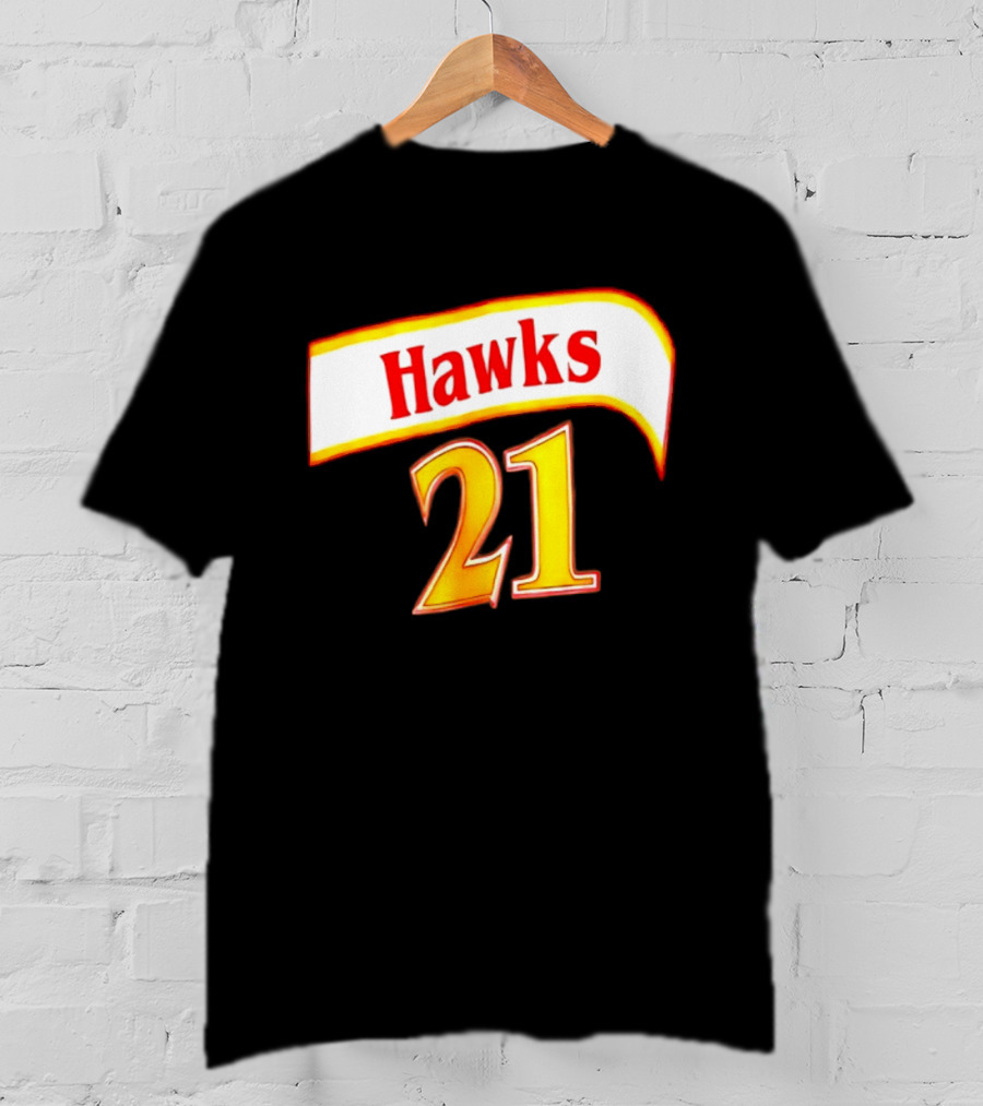 Hawks 21 Basketball Jersey NBA Team Edition T-Shirt