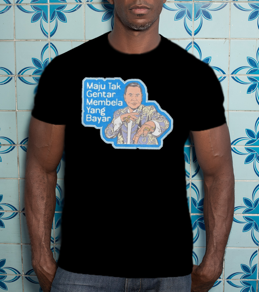 Maju Tak Gentar Membela Yang Bayar Indonesia Iconic Suit Pose T-Shirt