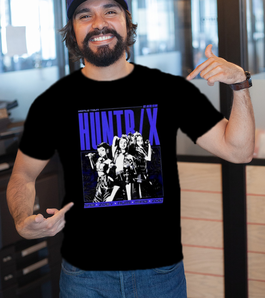 HUNT X World Tour Nira Zoey Rumi Mira Zoe Blue T-Shirt