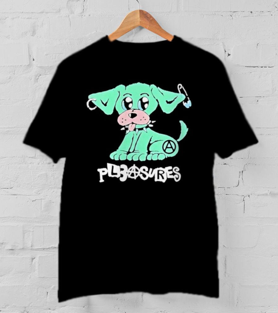 Pleasures Ruff Neon Dog Safety Pin T-Shirt