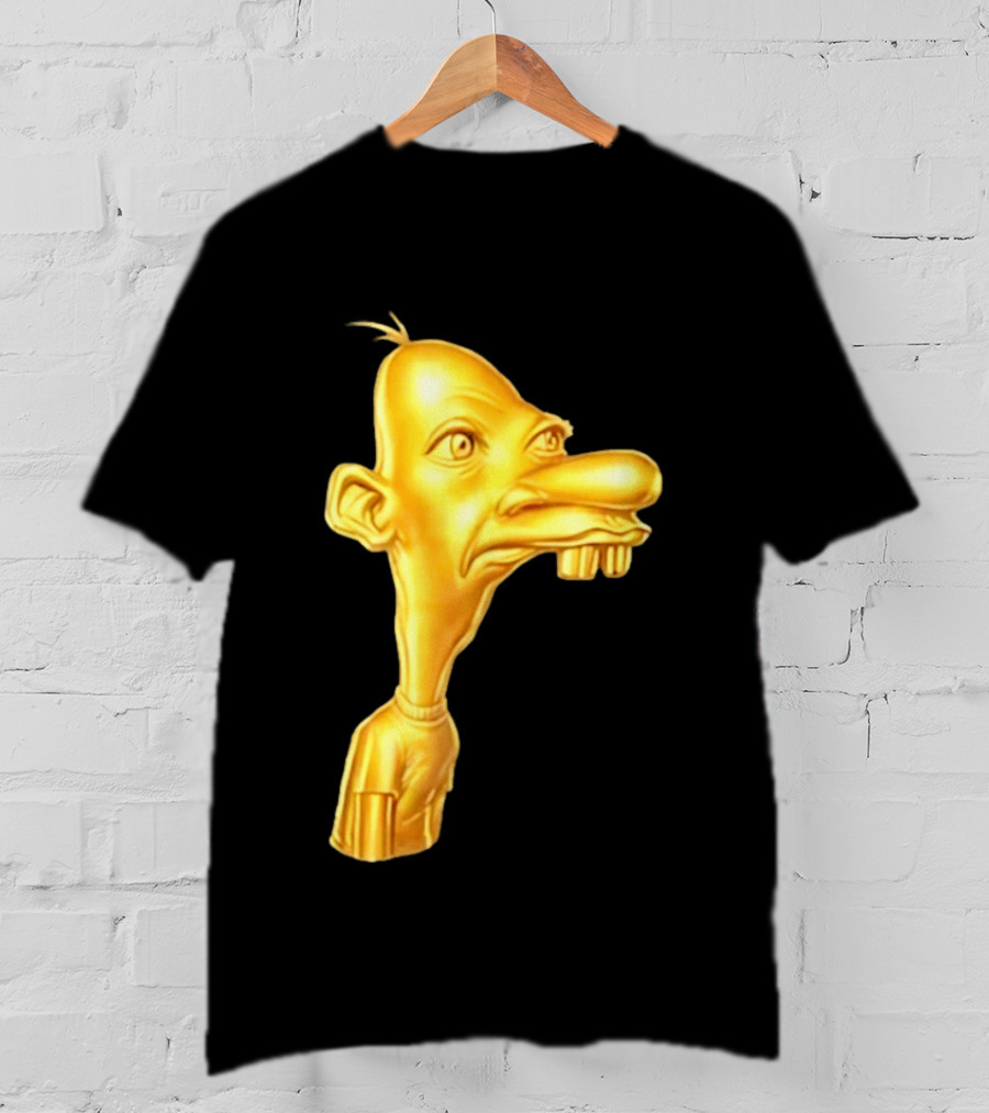 Neegy Meme Cartoon Golden Head T-Shirt