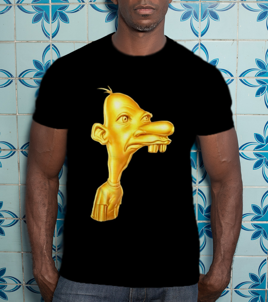 Neegy Meme Cartoon Golden Head T-Shirt
