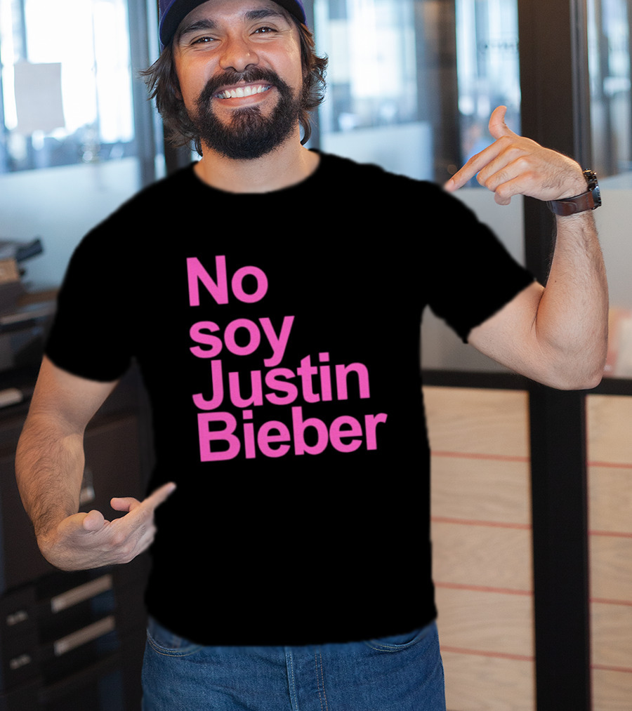 No Soy Justin Bieber Pop Music Celebrity Merchandise T-Shirt