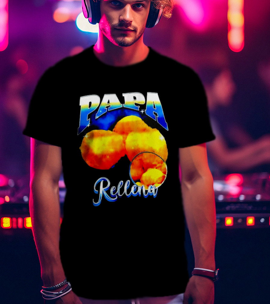 Papa Rellena Bold Text Potato Dish T-Shirt