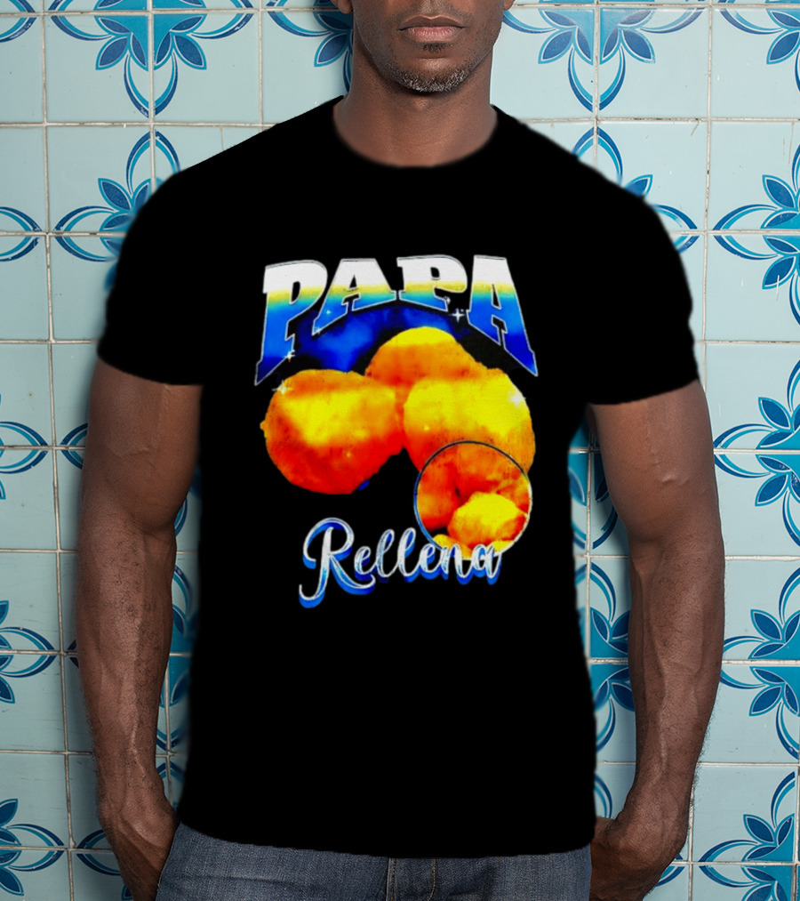 Papa Rellena Bold Text Potato Dish T-Shirt