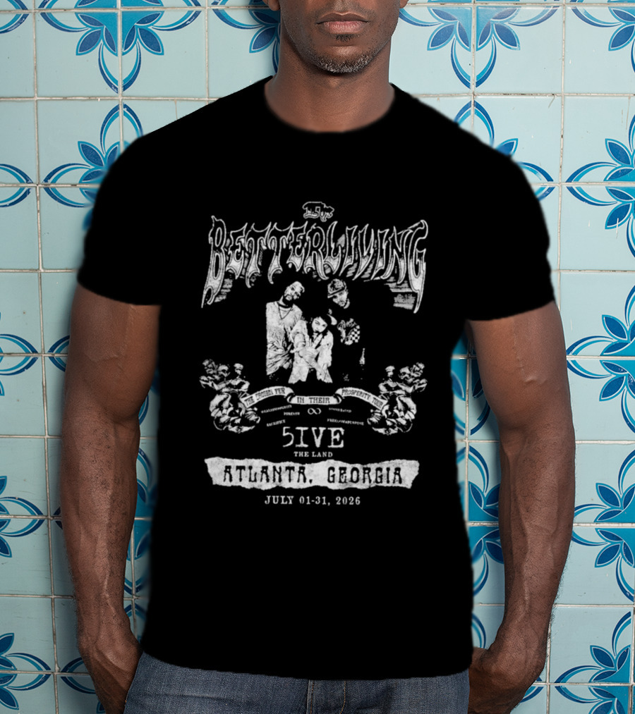 Quavo Better Living 5IVE Tour Atlanta Georgia July 2026 T-Shirt
