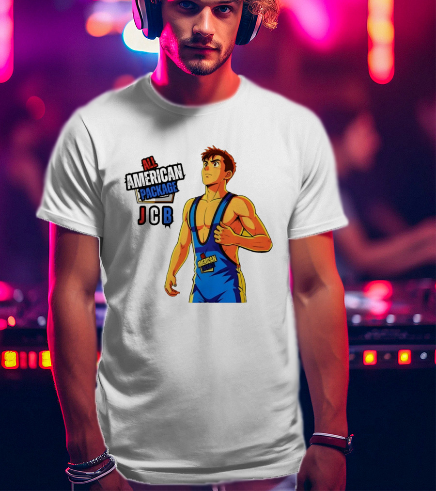 All American Package JCB Anime Wrestler T-Shirt