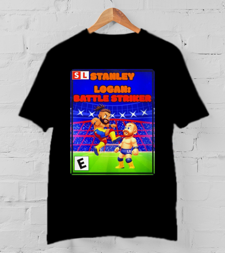 Stanley Logan Battle Striker Wrestling Game Cover T-Shirt