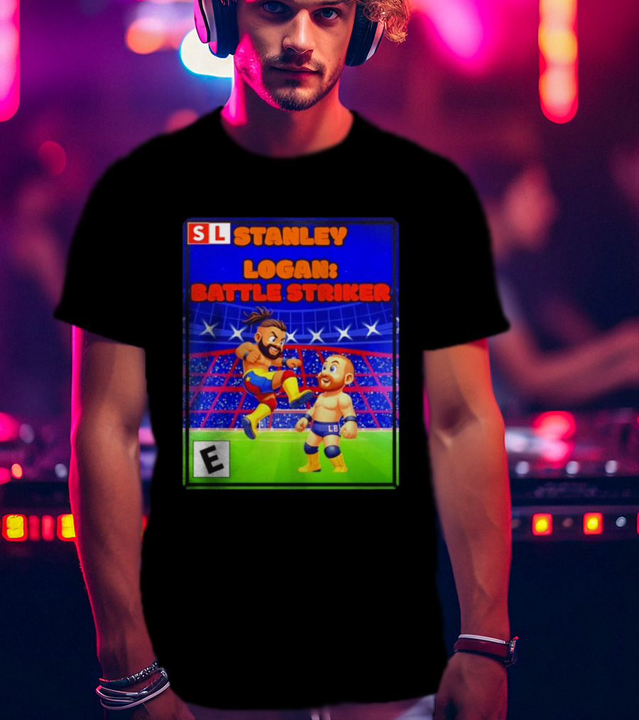 Stanley Logan Battle Striker Wrestling Game Cover T-Shirt