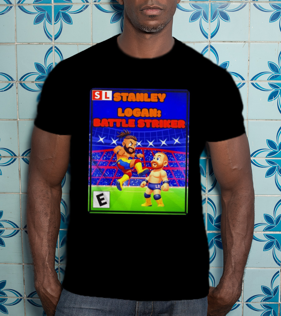 Stanley Logan Battle Striker Wrestling Game Cover T-Shirt