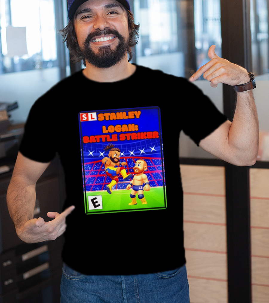 Stanley Logan Battle Striker Wrestling Game Cover T-Shirt