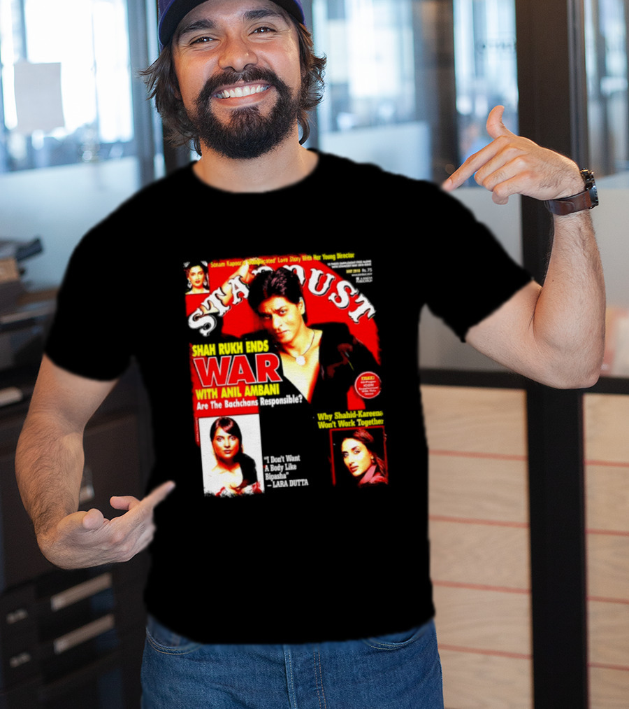Stardust Magazine May 2010 Shah Rukh Khan Anil Ambani War Are Bachchans Responsible Sonam Kapoor Lara Dutta Interview T-Shirt