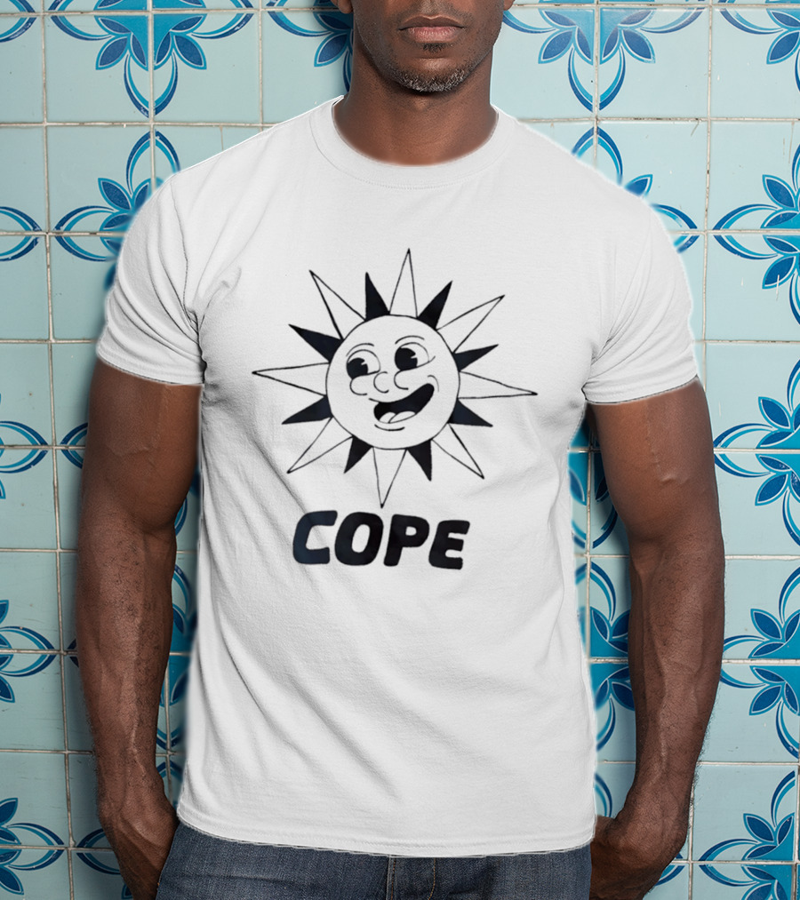 Cope Happy Sun Face Smiling Sunburst T-Shirt