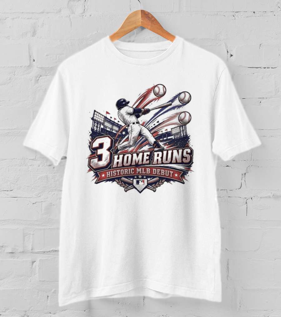 3 Home Runs Historic MLB Debut T-Shirt