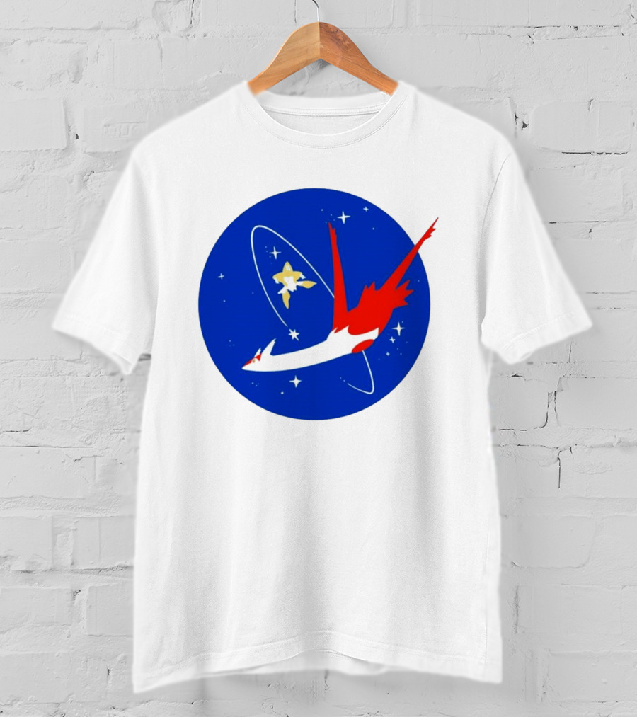 Latias Jirachi Cosmic Voyage In Space T-Shirt