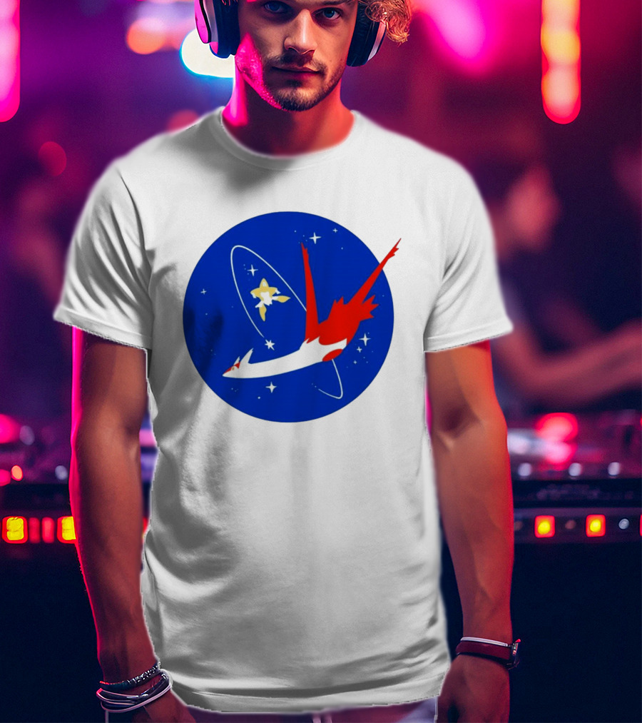 Latias Jirachi Cosmic Voyage In Space T-Shirt