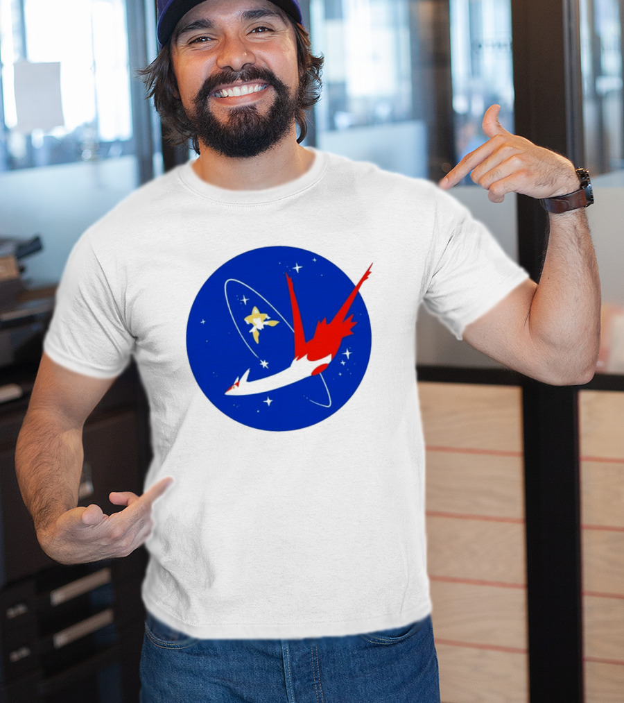 Latias Jirachi Cosmic Voyage In Space T-Shirt