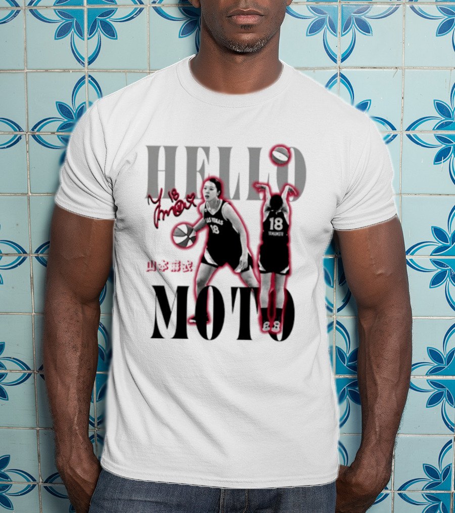 Hello Moto Mai Yamamoto Las Vegas No 18 Basketball T-Shirt