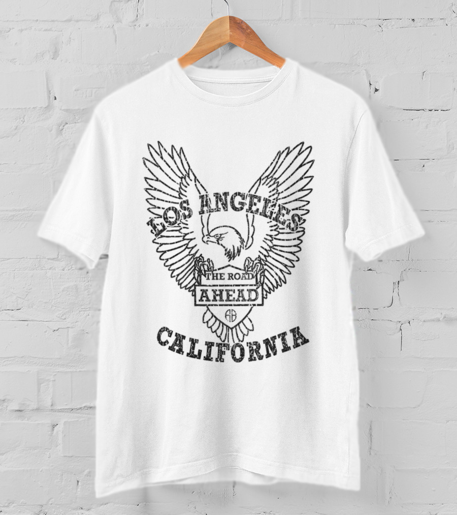 Los Angeles The Road Ahead California Eagle Wings T-Shirt
