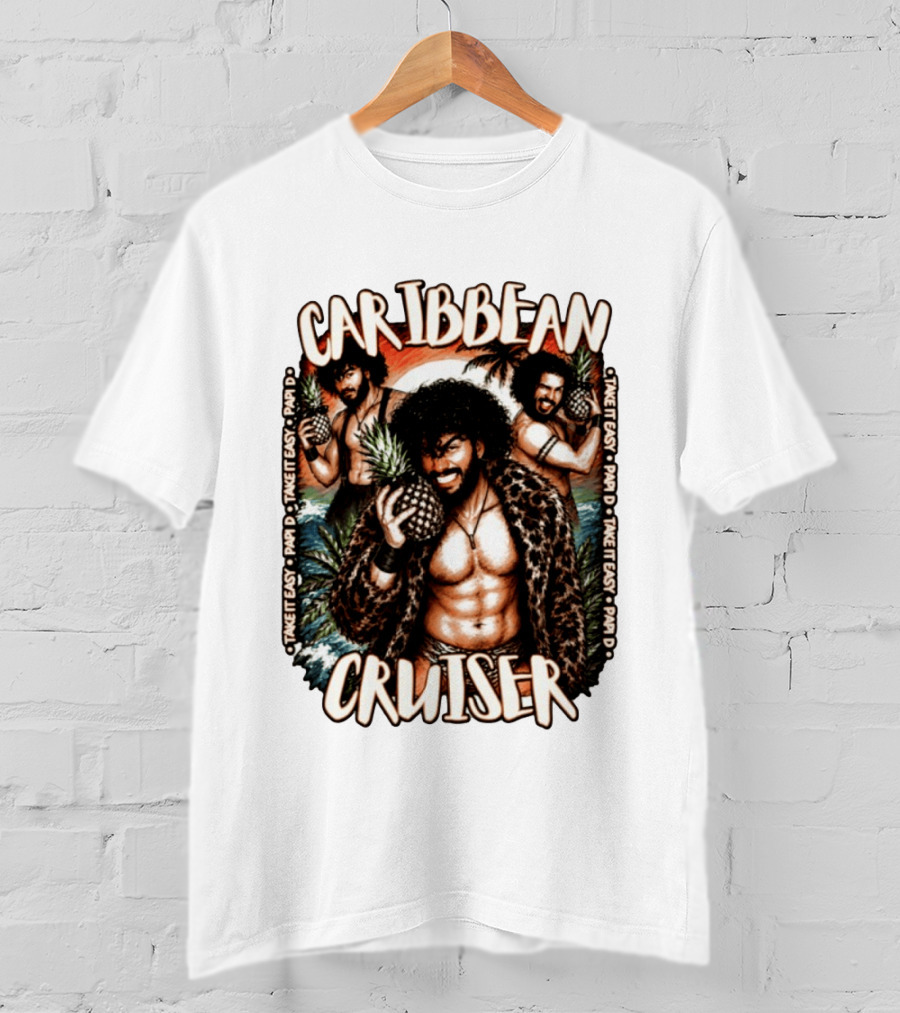 Caribbean Cruiser Papi D Take It Easy Pineapple T-Shirt