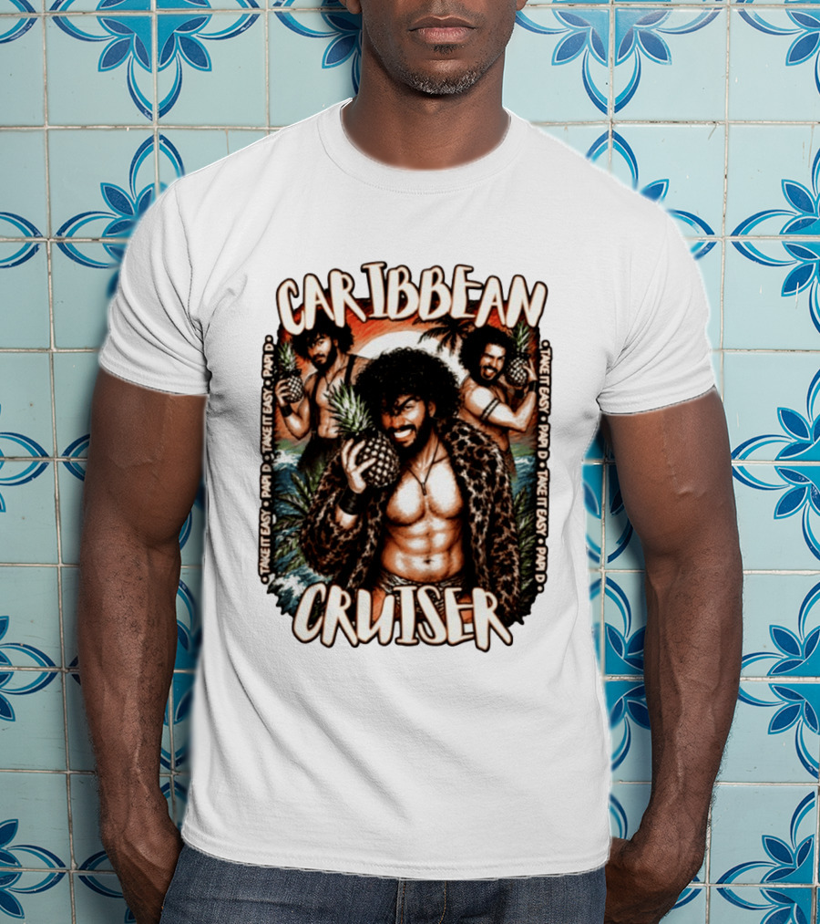 Caribbean Cruiser Papi D Take It Easy Pineapple T-Shirt