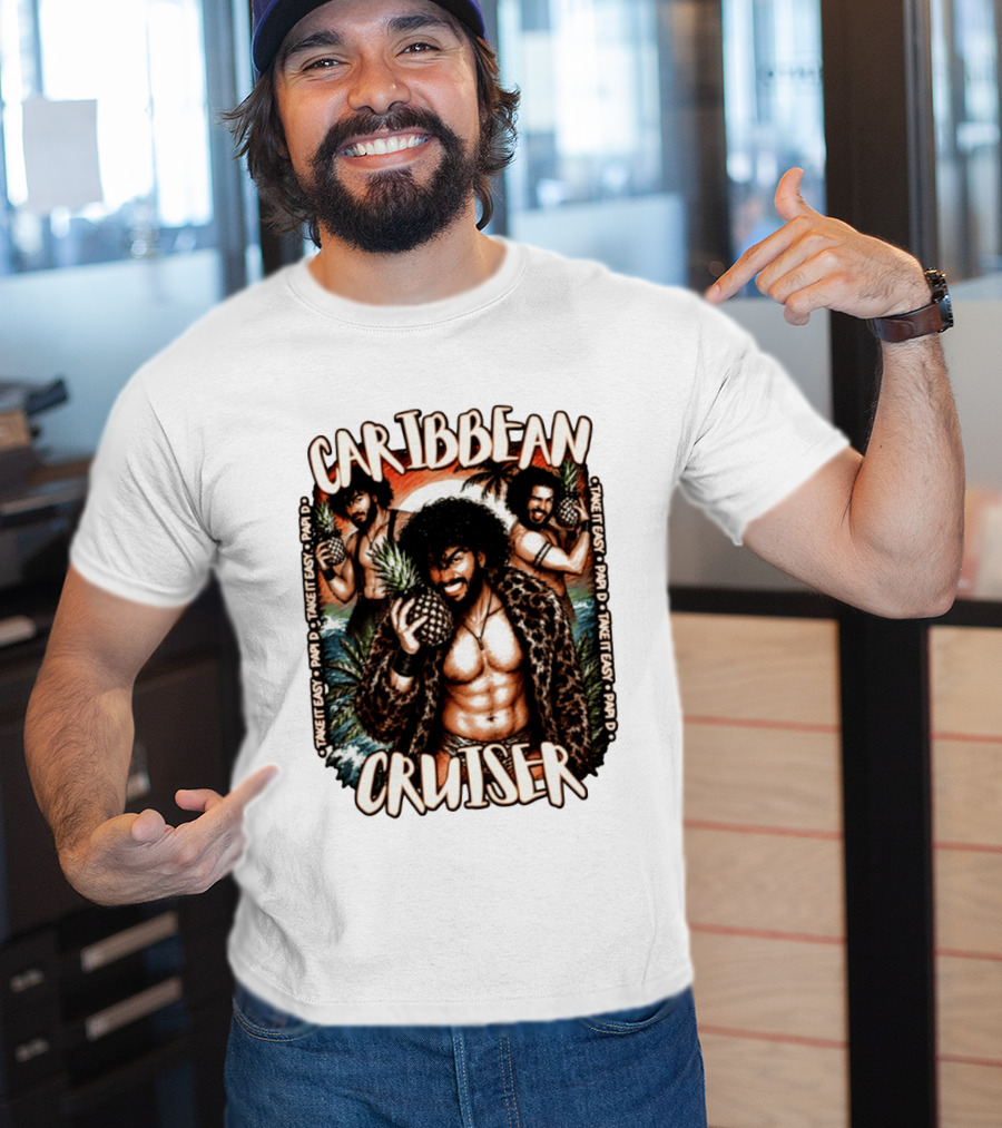 Caribbean Cruiser Papi D Take It Easy Pineapple T-Shirt