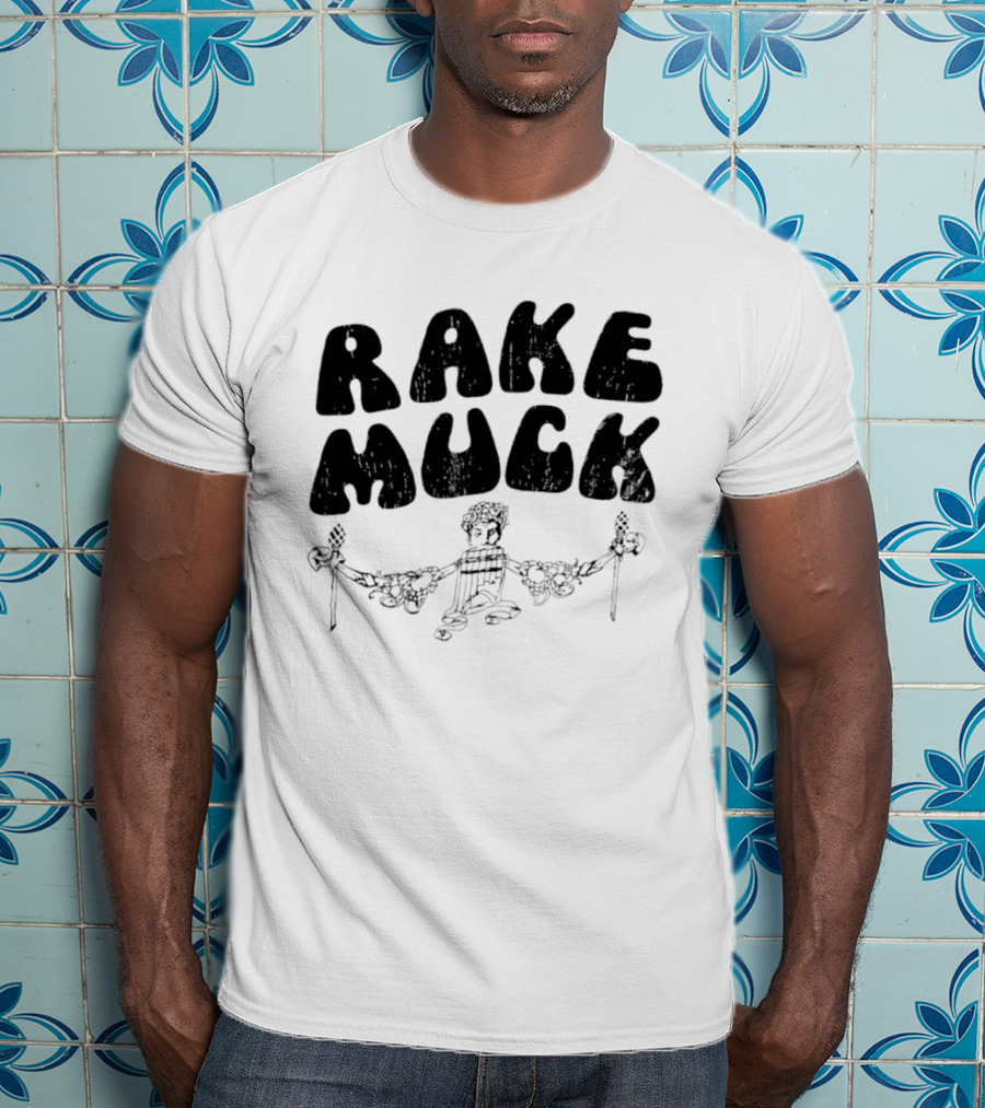 Rake Muck Mythology Pan Satyr Vintage Black And White T-Shirt