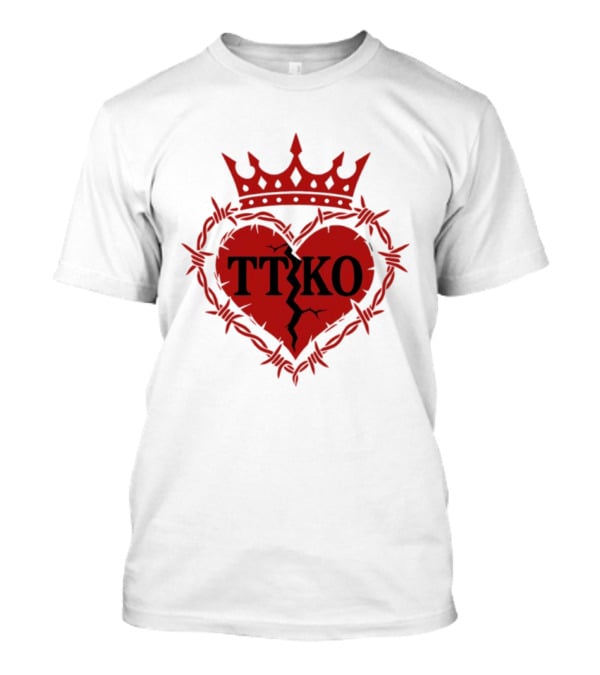 TTKO Broken Heart Crown Barbed Wire T-Shirt