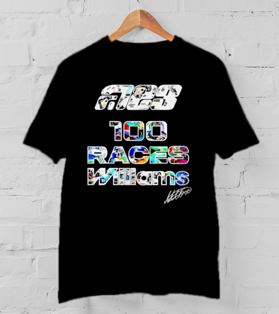 Alex Albon 23 100 Races Williams T-Shirt
