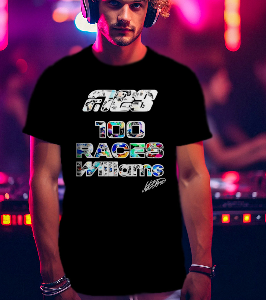 Alex Albon 23 100 Races Williams T-Shirt