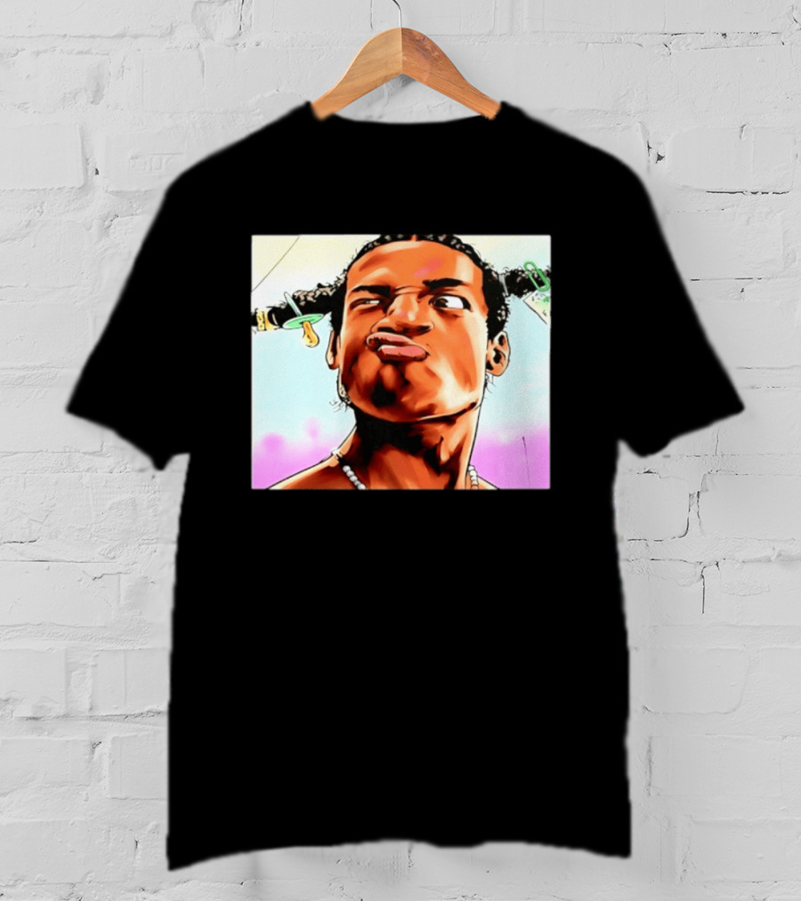 ASAP Rocky Hip Hop Rap Mob Pouty Face Meme T-Shirt