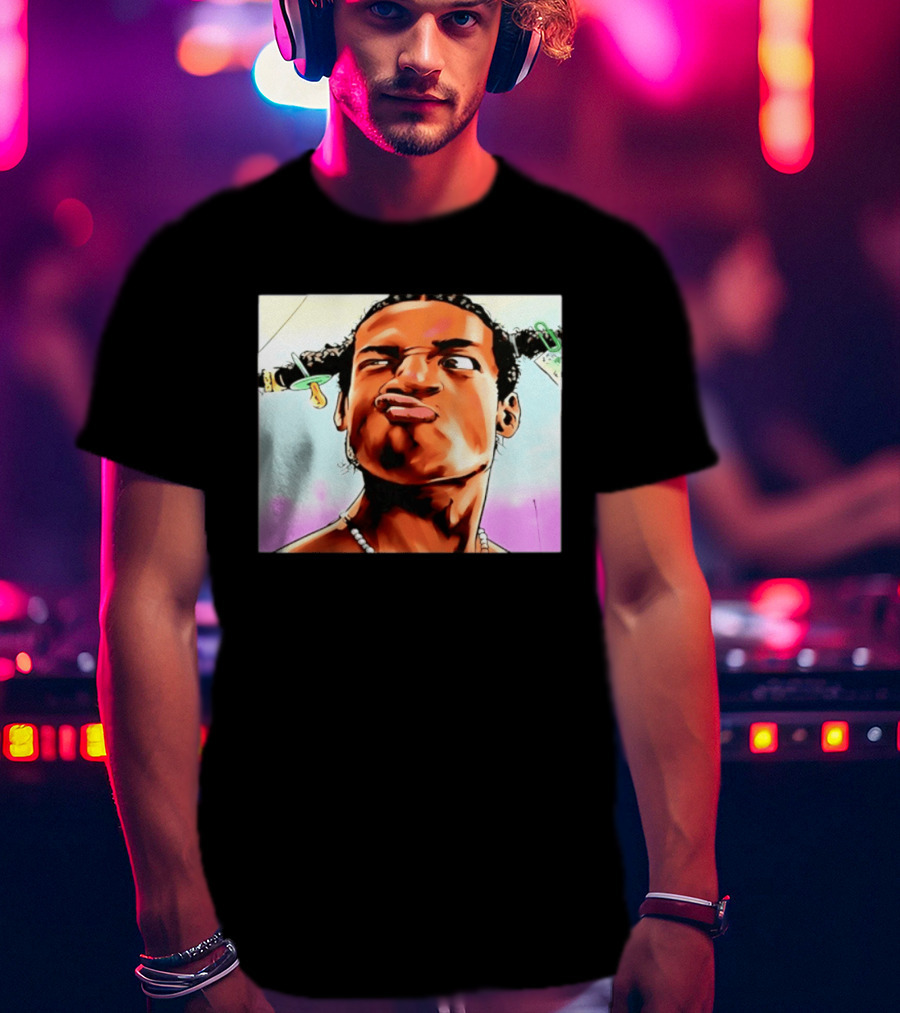 ASAP Rocky Hip Hop Rap Mob Pouty Face Meme T-Shirt