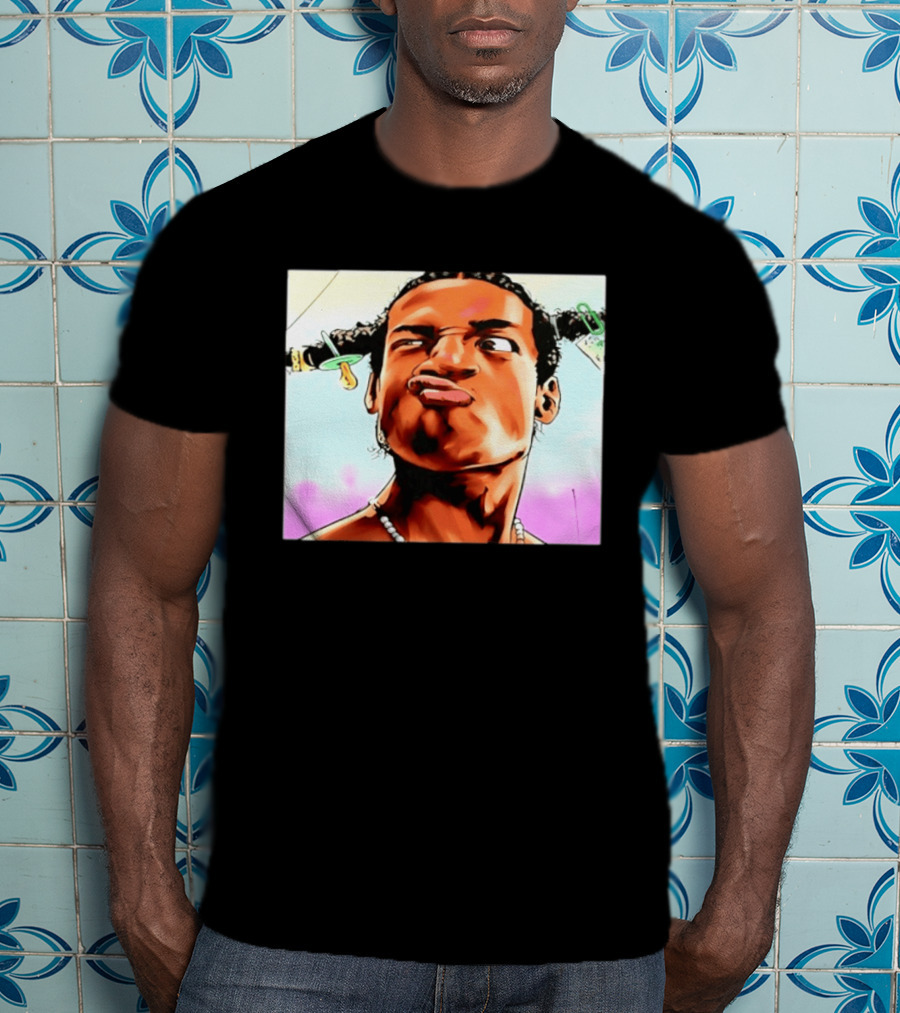 ASAP Rocky Hip Hop Rap Mob Pouty Face Meme T-Shirt