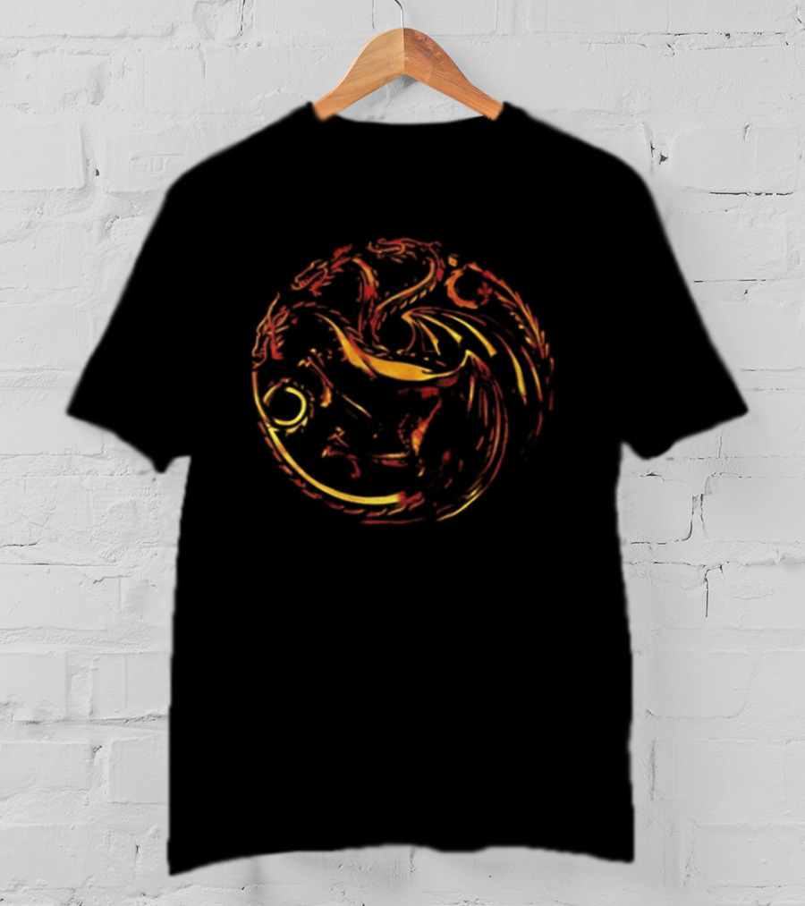 House Of The Dragon Fire Will Reign Targaryen Sigil Two Sided T-Shirt