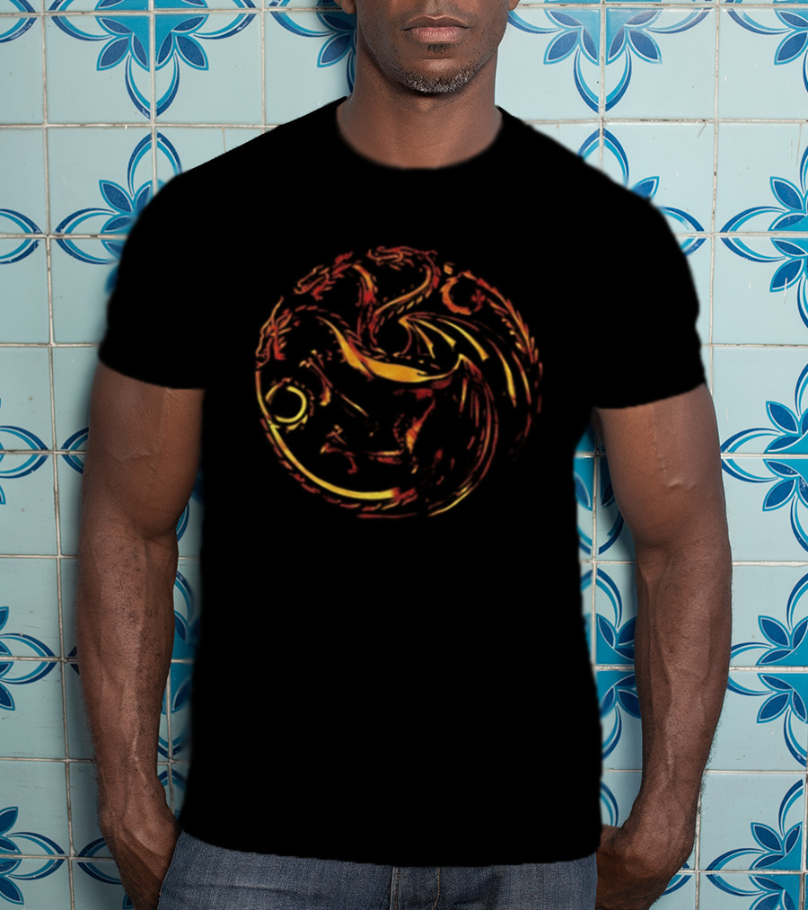 House Of The Dragon Fire Will Reign Targaryen Sigil Two Sided T-Shirt