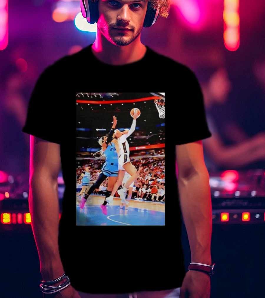 Caitlin Clark Indiana Fever Gameplay Action WNBA Basketball Competition T-Shirt