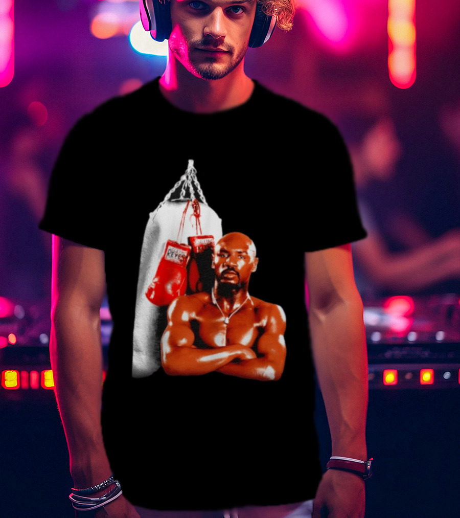 Marvelous Marvin Hagler With Cleto Reyes Boxing Gloves Iconic Champion T-Shirt