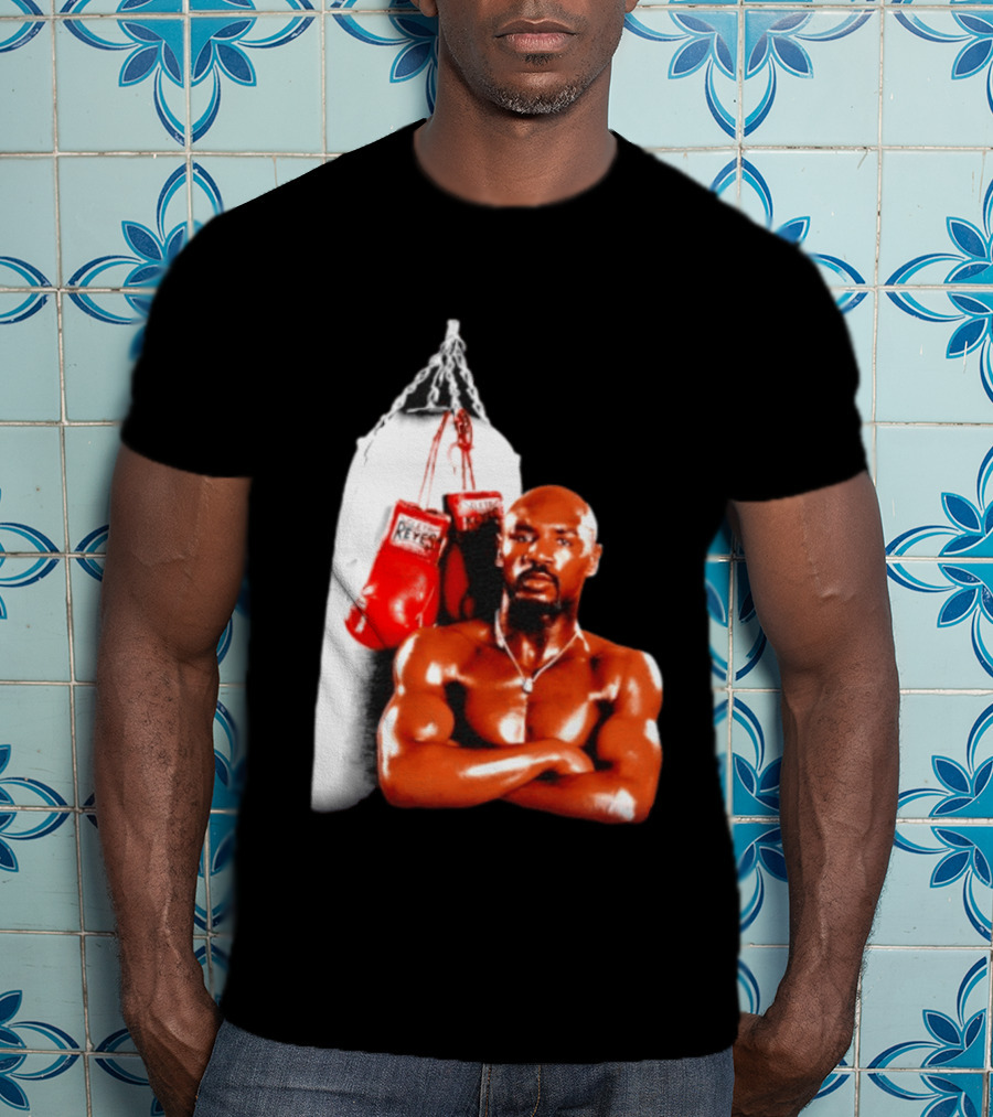 Marvelous Marvin Hagler With Cleto Reyes Boxing Gloves Iconic Champion T-Shirt