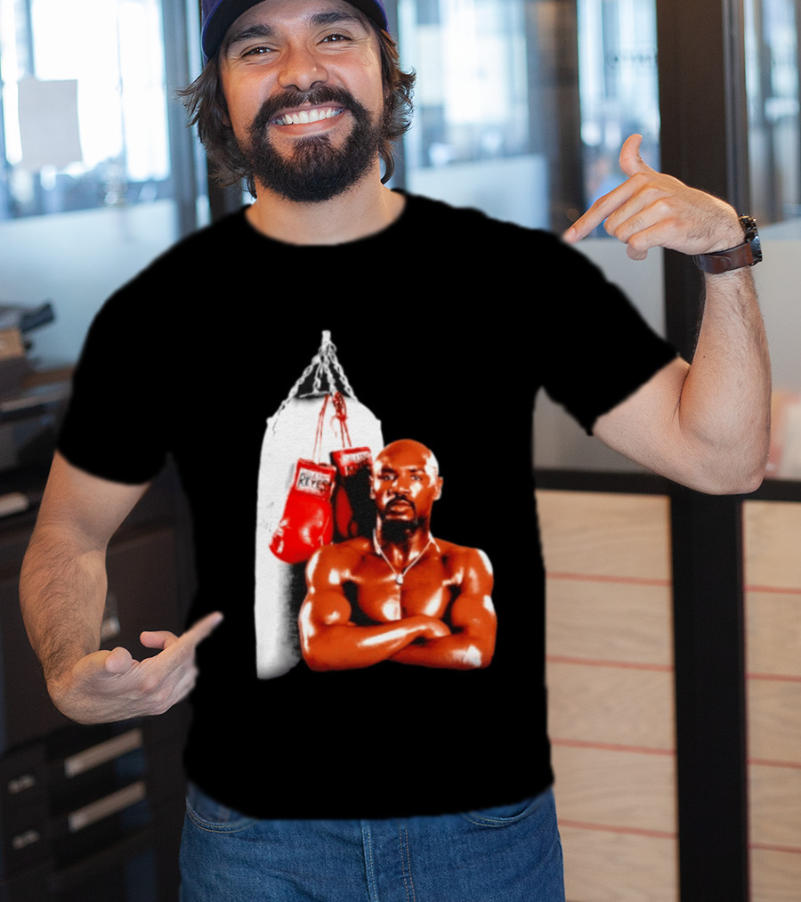 Marvelous Marvin Hagler With Cleto Reyes Boxing Gloves Iconic Champion T-Shirt