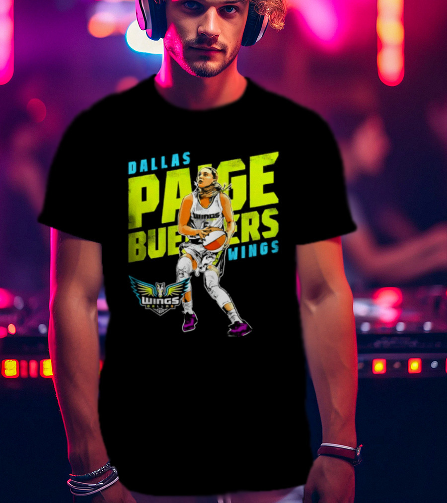 Dallas Wings Paige Bueckers WNBA Basketball Player T-Shirt