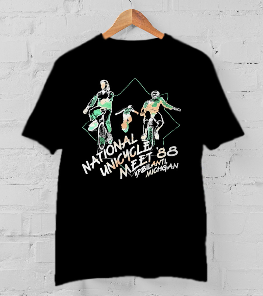 National Unicycle Meet '88 Ypsilanti Michigan Event Featuring Riders T-Shirt