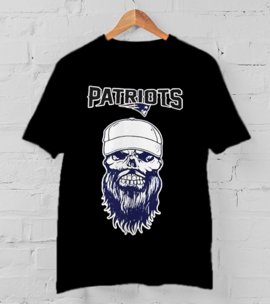 New England Patriots Luke Combs Skull Gillette Stadium Two Sided T-Shirt