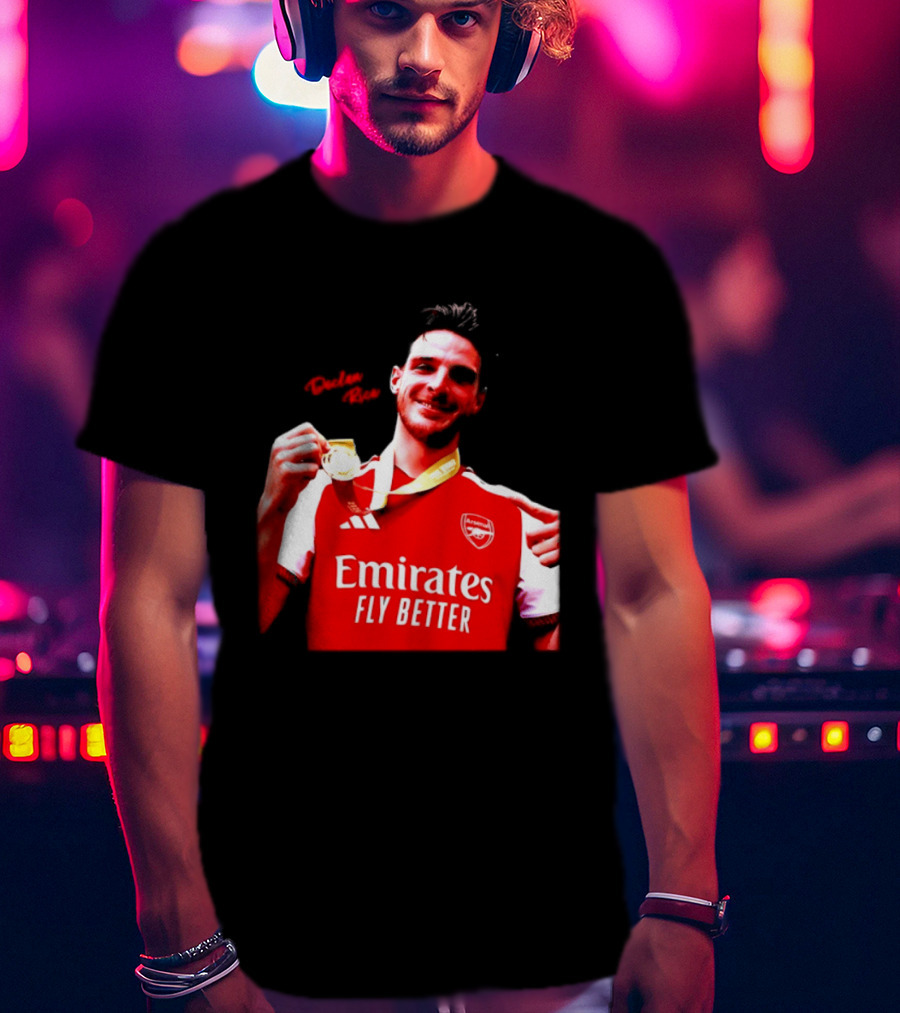 Declan Rice Arsenal Premier League Winner 2026 Emirates Fly Better T-Shirt