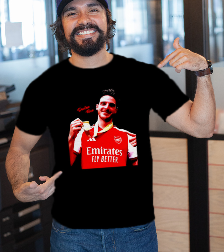 Declan Rice Arsenal Premier League Winner 2026 Emirates Fly Better T-Shirt