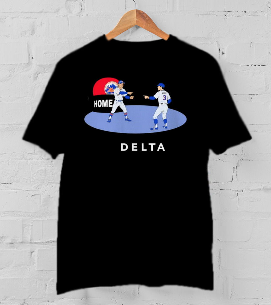NY Mets Home Delta Carson Benge A.J. Ewing Spider Man Pointing Meme T-Shirt