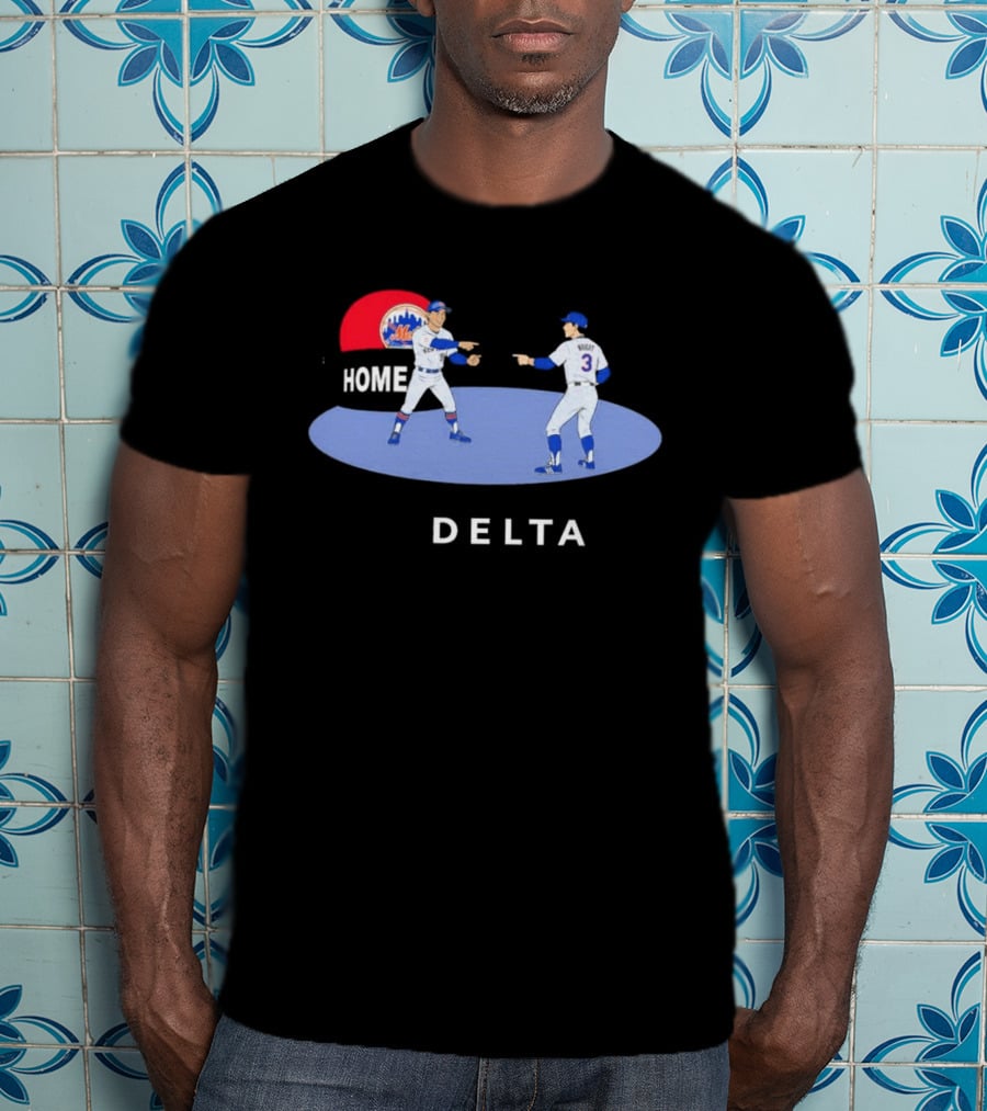 NY Mets Home Delta Carson Benge A.J. Ewing Spider Man Pointing Meme T-Shirt