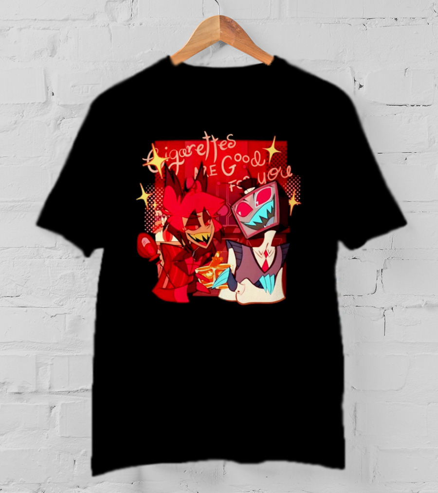 Radiostatic Sparks Duo Cigarettes Are Good For You Sparkling Characters T-Shirt