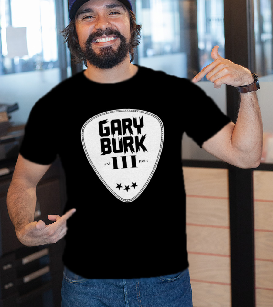 Gary Burk III Est 1994 Guitar Pick Musician Stars T-Shirt